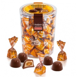 BOTE CON BOMBONES DE DULCE DE LECHE
