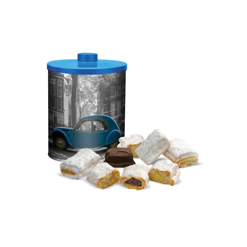 LATA VINTAGE CON HOJALRICAS SURTIDAS
