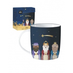 TAZA REYES MAGOS AZUL
