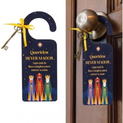 COLGADOR PARA PUERTA CON LLAVE REYES MAGOS
