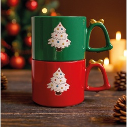 SET DE 2 TAZAS NAVIDAD
