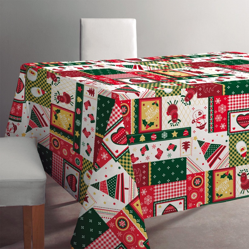 MANTEL NAVIDEÑO RENO 140 X 240 CM
