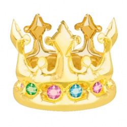 GLOBO FOIL CORONA DORADA
 2