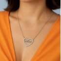 COLGANTE CORAZÓN MAMÁ PLATA
