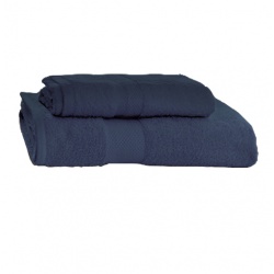 SET DE DOS TOALLAS LAVABO Y DUCHA AZUL ÍNDIGO
