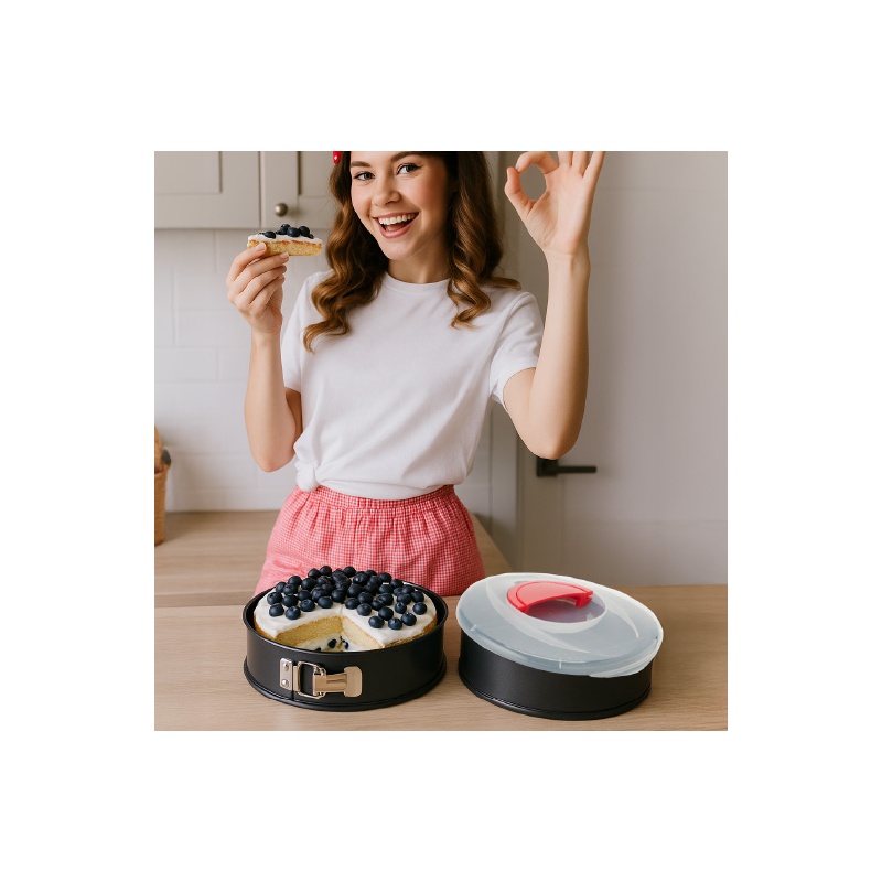 MOLDE REDONDO DESMONTABLE CON TAPA Y CIERRE
