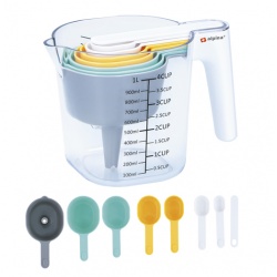 SET JARRA CON 8 TAZAS MEDIDORAS
