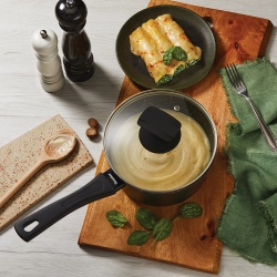 CAZO ALUMINIO FORJADO CON TAPA NATIVA 16 CM.
 2