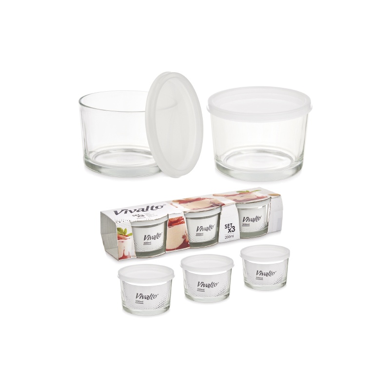 SET DE 3 FIAMBRERAS DE CRISTAL
