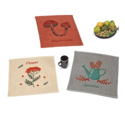 SET DE 3 PAÑOS COLECCIÓN BOTÁNICA
