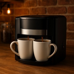 CAFETERA ELÉCTRICA DE GOTEO, 2 TAZAS
