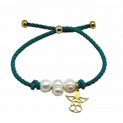 PULSERA TURQUESA PERLAS CULTIVADAS ÁNGEL
