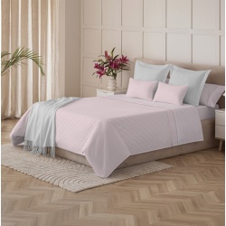 JUEGO DE SÁBANAS DENIA VIOLET ICE CAMA 150 CM.
