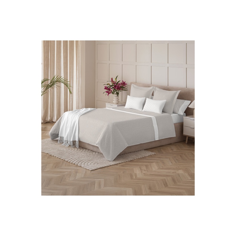 JUEGO DE SÁBANAS SAHARA BEIGE CAMA 135 - 140 CM.
