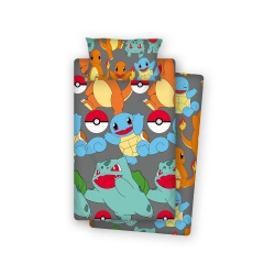 JUEGO DE SÁBANAS POKÉMON CAMA DE 90 CM.
