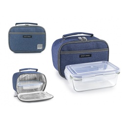 PORTA ALIMENTOS + CONTENEDOR  LITE AZUL
