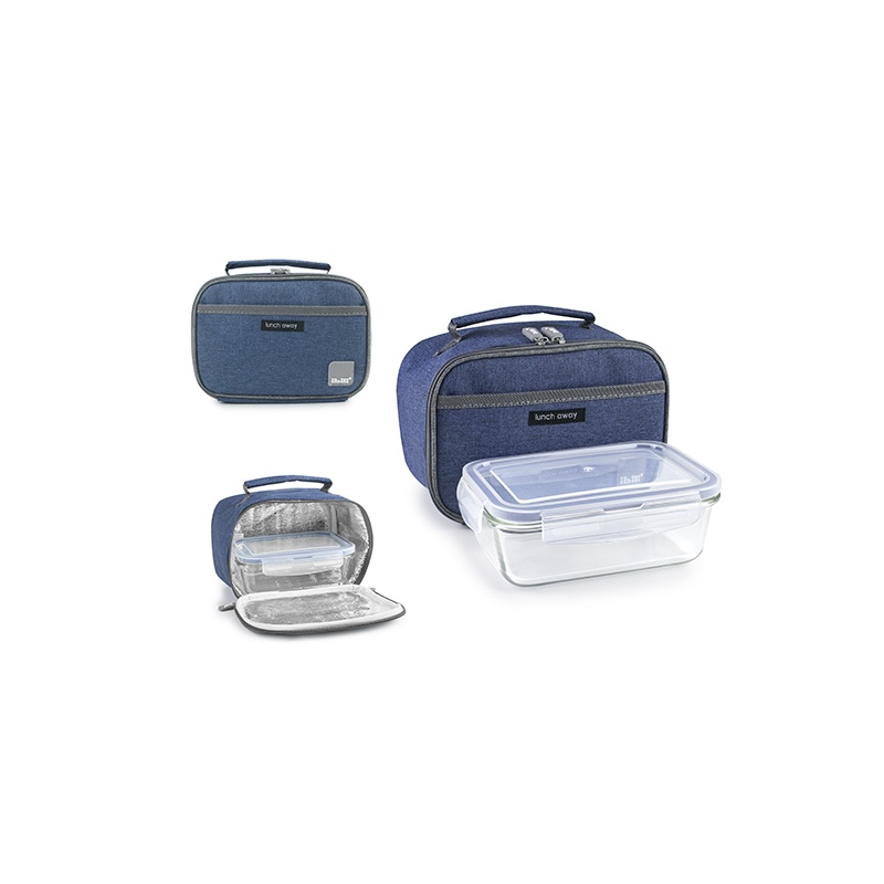 PORTA ALIMENTOS + CONTENEDOR  LITE AZUL
