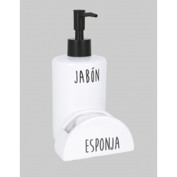 DISPENSADOR JABÓN REDONDO CERÁMICA 
