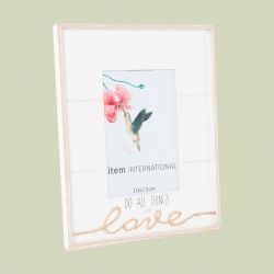 MARCO MADERA LOVE BLANCO 
