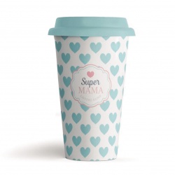 MUG CERÁMICA TAPA SILICONA PAPÁ VERDE  
