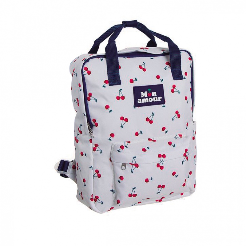 MOCHILLA CHERRY BLANCA 
