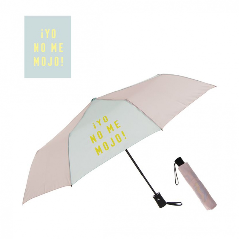 PARAGUAS PLEGABLE AUTOMÁTICO ROSA 
