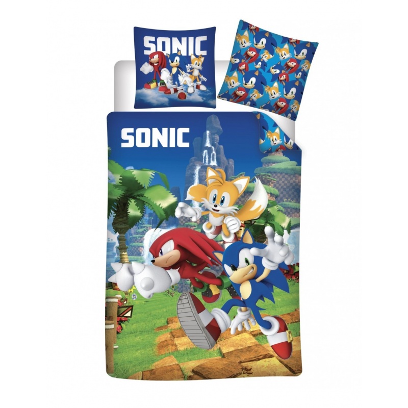 FUNDA NÓRDICA Y FUNDA DE COJÍN SONIC CAMA 90 CM 
