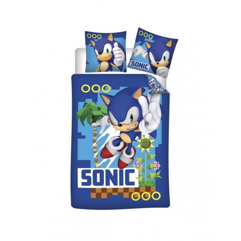 FUNDA NÓRDICA Y FUNDA DE COJÍN SONIC CAMA 90 CM
