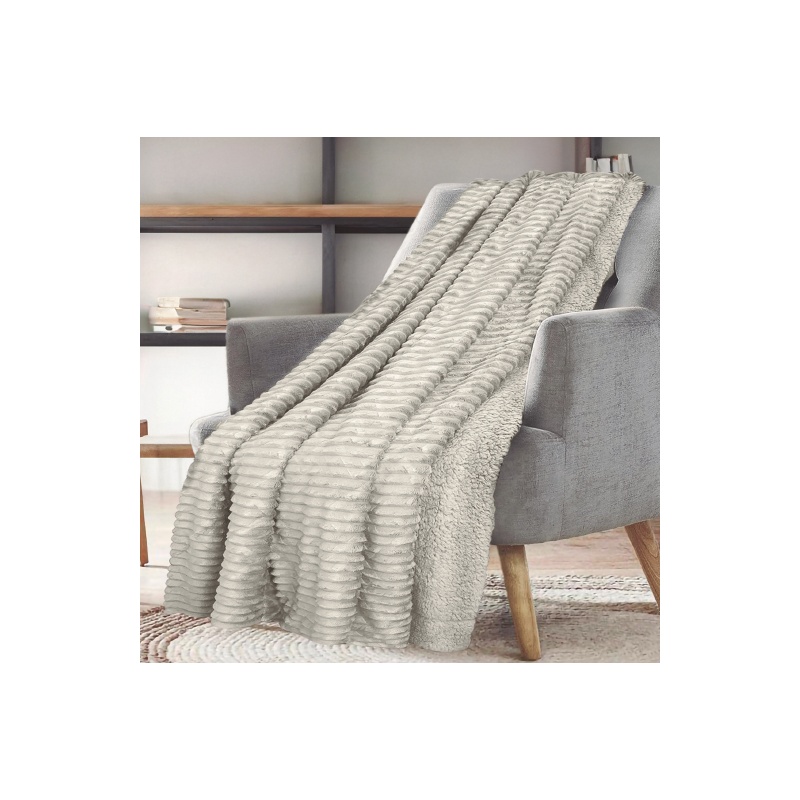 MANTA SHERPA CON BORREGUITO BEIGE
