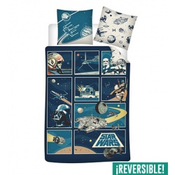 FUNDA NÓRDICA STAR WARS CAMA DE 90 CM.
