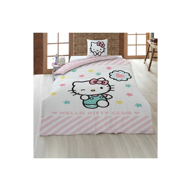 FUNDA NÓRDICA HELLO KITTY CAMA DE 90 CM.
