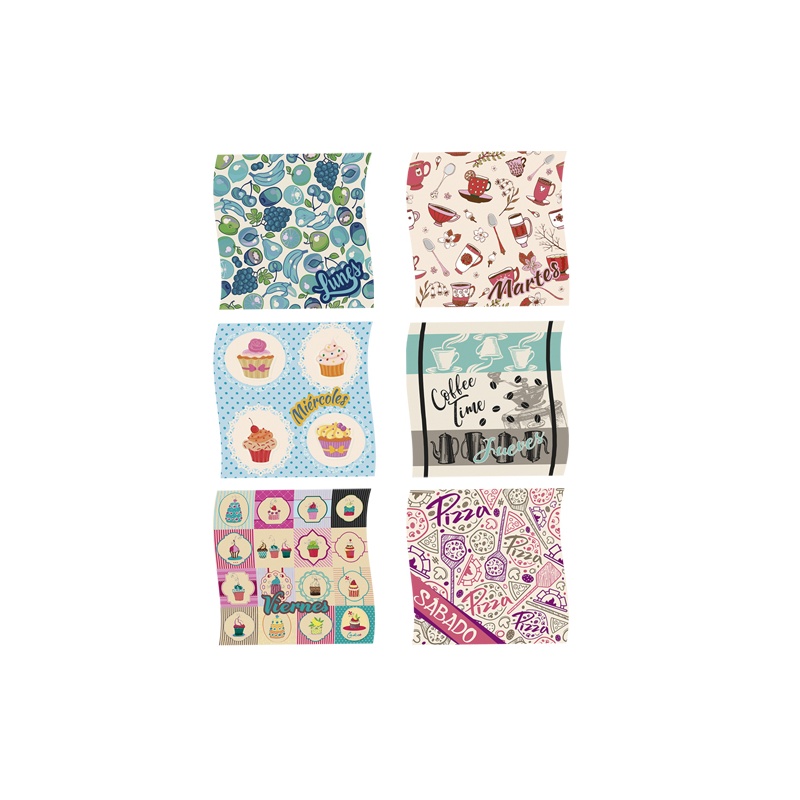 SET DE 6 PAÑOS SEMANARIO
