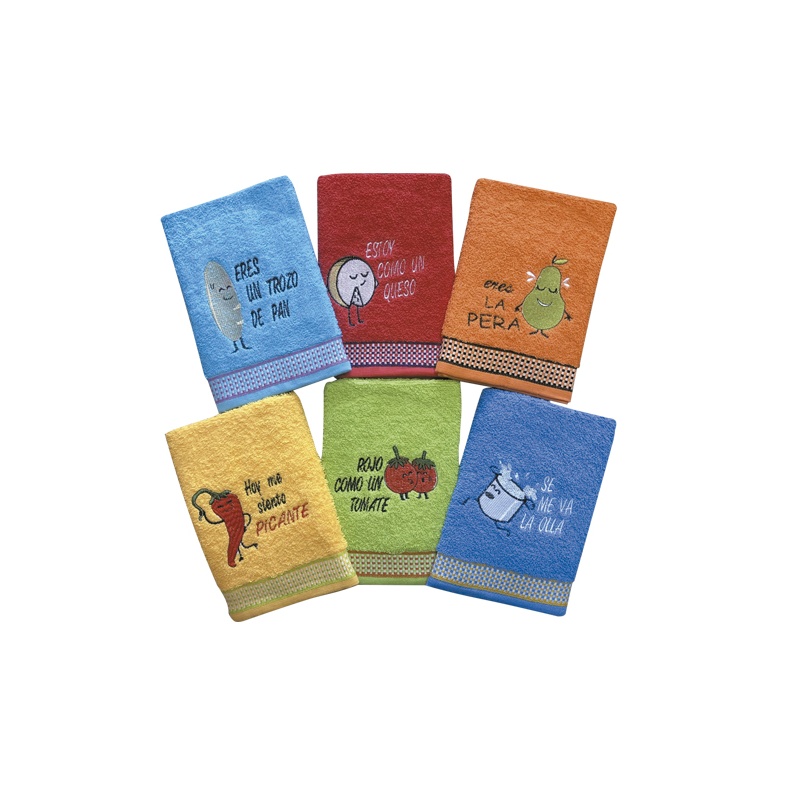 SET DE 6 PAÑOS ALIMENTOS
