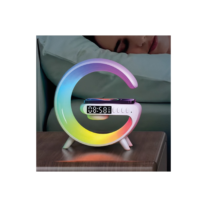 RELOJ ALTAVOZ CARGADOR INALÁMBRICO