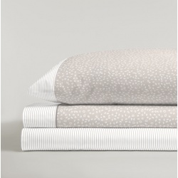 JUEGO DE SÁBANAS SAHARA BEIGE CAMA 150 CM.
 2