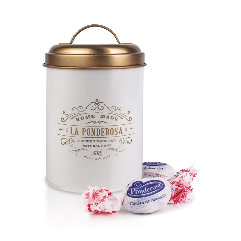 LATA PREMIUM CON POLVORONES DE ALMENDRA
