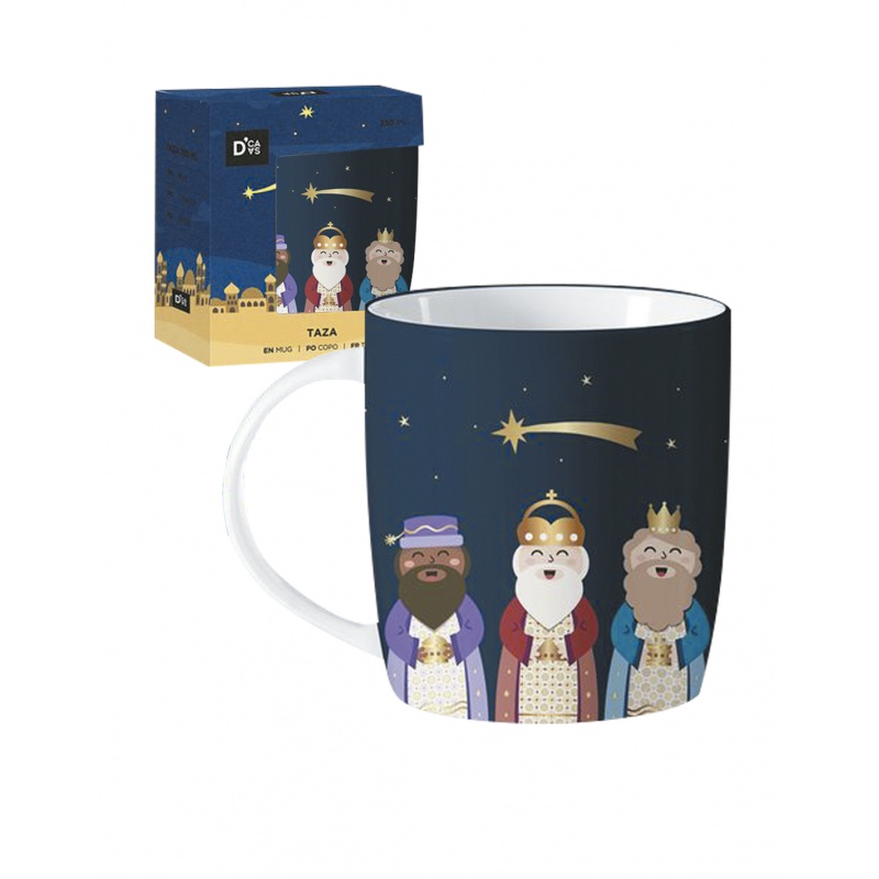 TAZA REYES MAGOS AZUL
