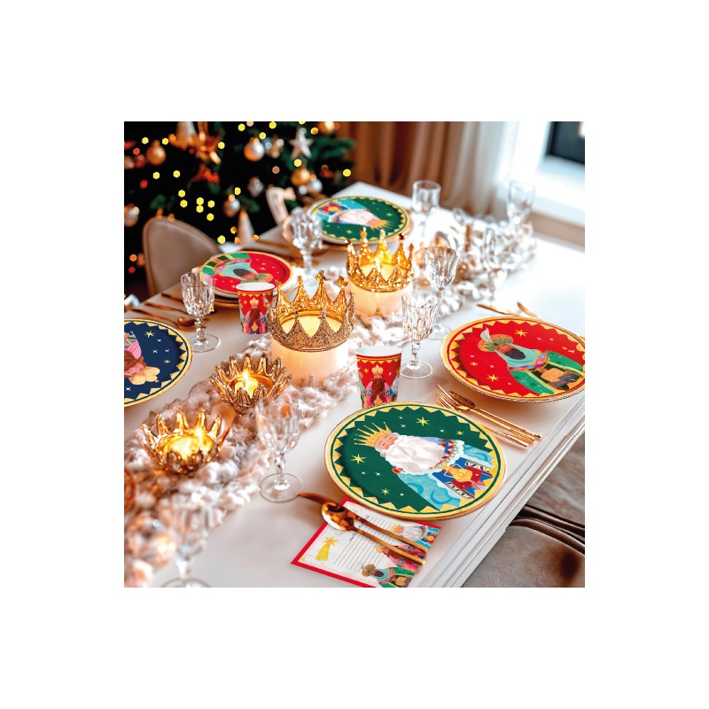 SET DE 6 PLATOS REYES MAGOS
