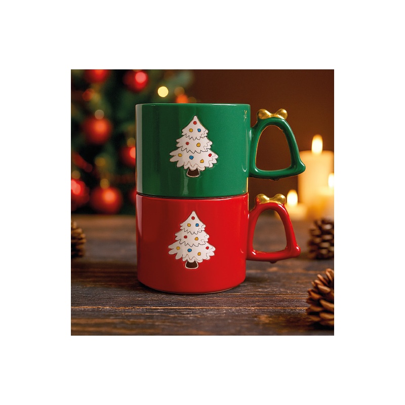SET DE 2 TAZAS NAVIDAD

