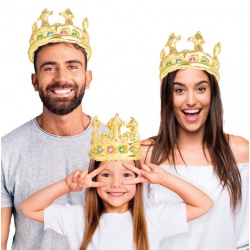 GLOBO FOIL CORONA DORADA
