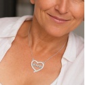 COLGANTE CORAZÓN ABUELA PLATA
