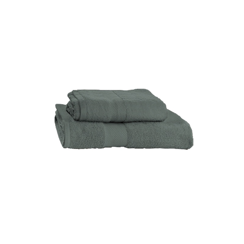 SET DE DOS TOALLAS LAVABO Y DUCHA VERDE KAKI

