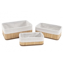 SET DE 3 CESTAS BAMBÚ
