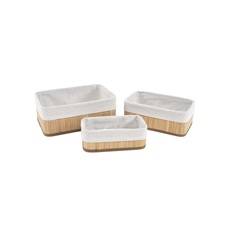 SET DE 3 CESTAS BAMBÚ
