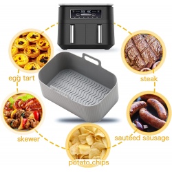 MOLDE RECTANGULAR SILICONA FREIDORA DE AIRE
 2