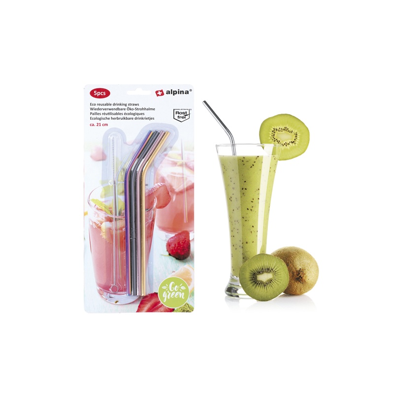 SET DE 4 PAJITAS Y CEPILLO LIMPIADOR
