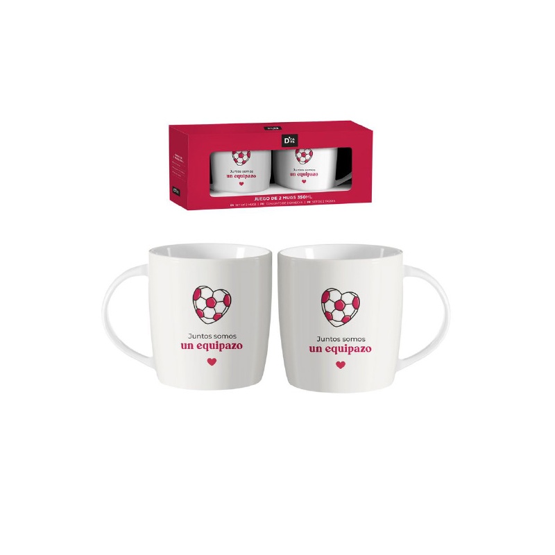 SET DE 2 MUG EQUIPO AMOR
