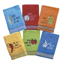 SET DE 6 PAÑOS ALIMENTOS
