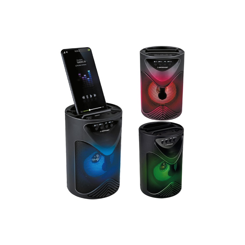 ALTAVOZ PORTÁTIL BLUETOOTH CON LUCES LED 15 W
