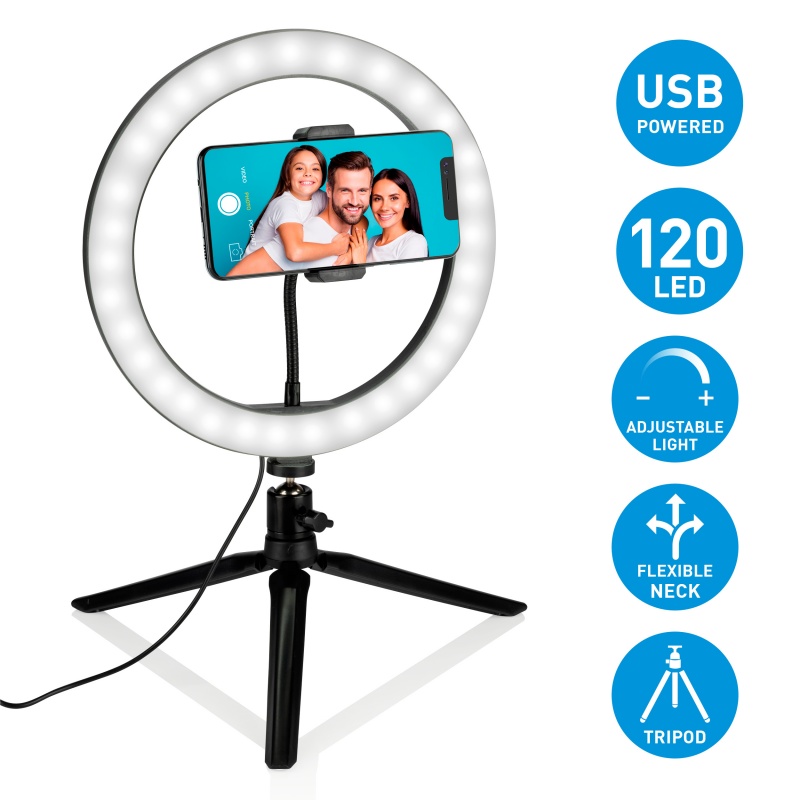 ARO DE LUZ SELFIE CON TRÍPODE
